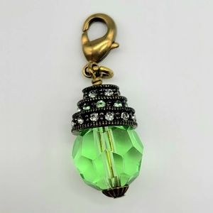 Heidi Daus Peridot Swarovski Crystal Birthstone Charm for August Birth Month